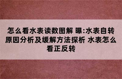 怎么看水表读数图解 曝:水表自转原因分析及缓解方法探析 水表怎么看正反转